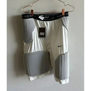 Nike Pro Mens Compression Shorts Black Padded Dri-Fit Elastic Waist White Sz 3XL